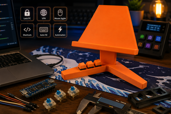 My DIY Macro Pad Evolution – From OLED Display to an Integrated Screen Stand